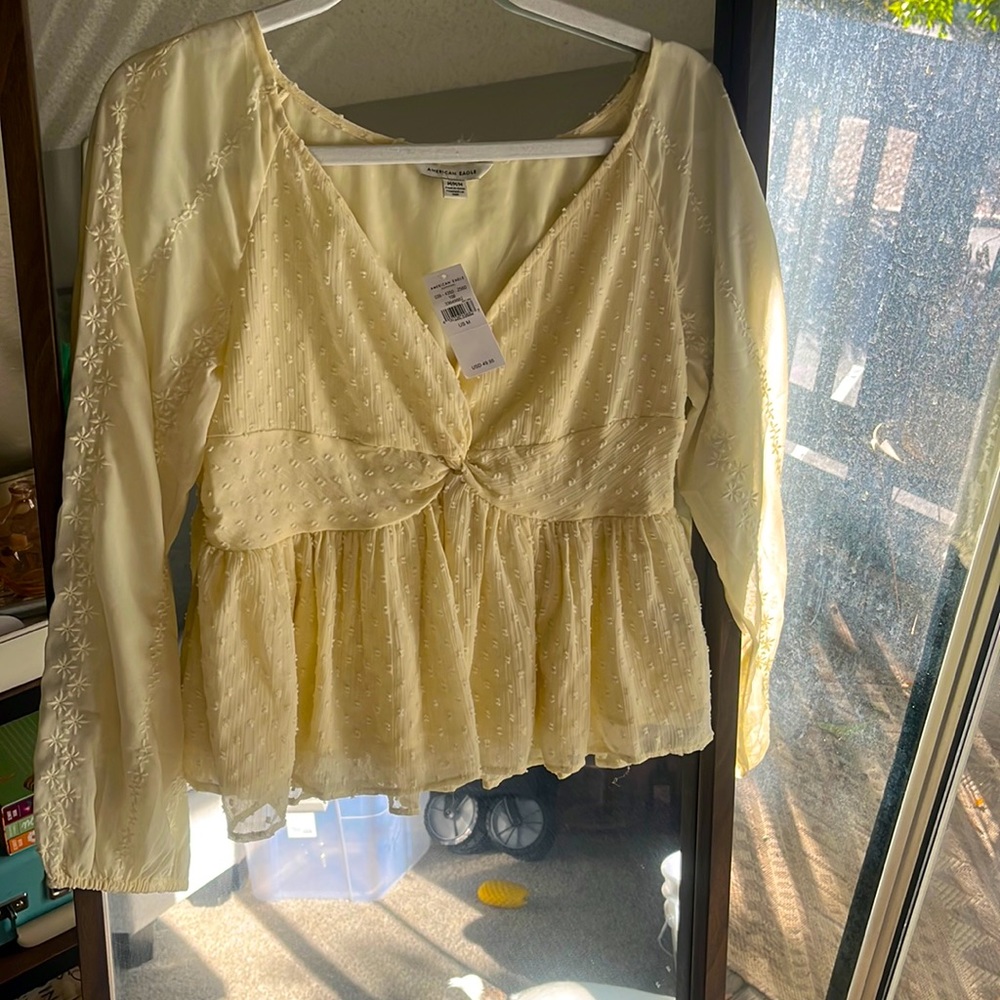 American Eagle Long Sleeve Blouse